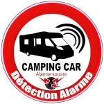 Alarme camping car logo 28 détection alarme sonore autocollant adhésif sticker - taille : 8 cm Alarme camping car logo 28 détection alarme sonore autocollant adhésif sticker - taille : 8 cm