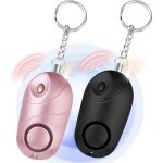 Alarme de scurit personnelle - marque - 140db - portable - led - 2 pices