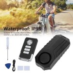 Alarme de sécurité par vibration antivol sans fil 113db télécommande pour moto vélo Alarme de sécurité par vibration antivol sans fil 113db télécommande pour moto vélo