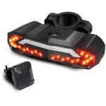 Alarme de v�lo antivol - pzcc - rechargeable usb - led �tanche - feu arri�re � induction - 110db - installatio ...