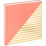 Albums photos traditionnels fantaisie walther pour 100 photos 10x15 cm - rose - l 26 x l 25 cm