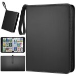 Album de cartes � collectionner 50 pages 900 cartes fermeture zipp�e noir classeur tcg mtg toploader ...