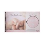 Coffret de naissance album et prise dempreinte - rose
