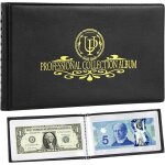 Album de collecte de billets de banque � 40 pochettes - 20 noir [40 poches]#197 � 197 � 103 mm 77 � 40 ...