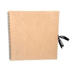 Album  personnaliser - 30x30cm - couverture rigide kraft - spirales - 80 pages
