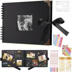 Album photo 80 pages noir scrapbooking album 295 x 21cm livre scrapbooking avec 6 stylos métalliques ... Album photo 80 pages noir scrapbooking album 295 x 21cm livre scrapbooking avec 6 stylos métalliques ...