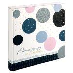 Album photo - amazing memories - 30x30 cm - couleur bleu - 100 pages - papier sans acide