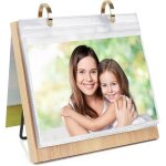 Album photo + de bureau + calendrier album 60 photo - 13x18 - pliage horizontal cadre photo