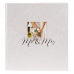 Album photo - goldbuch - mr & mrs - 60 pages blanches - 240 photos - 30x31 cm blanc