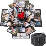 Album photo scrapbooking - amoune - bote surprise - 23x14 cm - diy - cadeau cratif