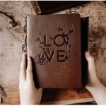 Album photo vintage - cuir pu noir - 30 feuilles - 21. 5x17 cm - scrapbooking et souvenirs