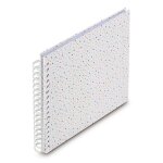 Album  spirale - confetti - 28 x 24 cm - 50 pages blanches - papier - mixte