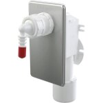 Alca - siphon entonnoir dn40 et dn50 avec cache en acier inoxydable (aks7)