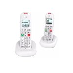 Alcatel telephone sans fil duo dect blanc - xl685duoblanc