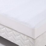 Alèse forme housse imperméable transalese éponge 100% coton - 90 x 200 cm - blanc Alèse forme housse imperméable transalese éponge 100% coton - 90 x 200 cm - blanc