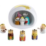 Alessi - crche presepe blanche et ses 10 figurines amgi10set multicolore