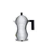 Cafeti�re expresso - alessi - mdl02 - 1 b pulcina - acier - noir - 1 tasse - 7 cl