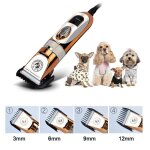 Tondeuse pour animaux de compagnie - changmaotu - professionnelle - 4 peignes de guidage - 60w - chats ...