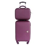 Valise cabine et vanity s alistair - collection iron - 4 roues - abs ultra rsistant - noir