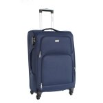 Valise taille moyenne alistair - collection plume 2. 0 - 4 roues - toile souple - bleu