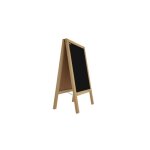 Allboards chevalet stop trottoir avec cadre en bois naturel laqu� 100x50cm chevalet publicitaire?