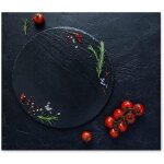 Allboards plaque de protection en verre tremp� universel et multifonction 60x52cm avec motif tomates ...