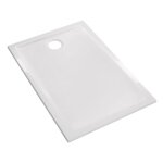 Allia receveur prima c�ramique 100x80 ultra - plat � encastrer avec traitement antigliss �maill� 4 c�t�s ...