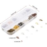 Alliage fermoir pince de homard bricolage accessoires fabrication de bijoux fermoir mousqueton crochets ...