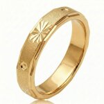 Alliance - femme - bague - �clat solaire - plaqu� or jaune 750 / 1000 - 4 mm - 52 au 58