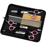 Allnice ciseaux coiffure professionnel kit ciseaux de coiffure de chien ciseaux toilettage en acier inoxydable ...
