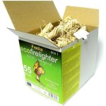 Allume - feu 55 pices en bois naturel cologique ? idales pour allumer les feux dans les poles ecofirelight ...