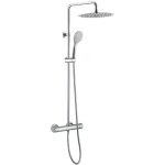 Allure colonne de douche avec mitigeur thermostatique - chrome - essebagno