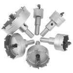 Alomejor scie - cloche 6 pi�ces 22 - 65mm carbure c�ment� trou de scie outil de coupe pour le travail ...