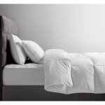 Alpes blanc - couette naturelle temp�r�e 90% duvet ? 220g / m� - fabrication fran�aise - l�g�re et gonflante ...