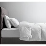 Alpes blanc - couette naturelle temp�r�e 90% duvet ? 220g / m� - fabrication fran�aise - l�g�re et gonflante ...