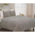 Alpes blanc - couvre lit gris - 260x260