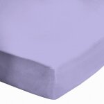 Alpes blanc - drap housse 160x200 cm parme bt 27 cm