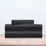 Alpes blanc - parure de draps nuit des vosges 100% coton 90 (3p) gris fonc�