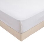 Alpes blanc - protge - matelas 100% coton 200 g / m 80x190 cm ? grands bonnets pour maintien parfait ...