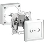 Alpexe botier prise murale dantenne (1db) (tv - radio) - sat ad 02 - 01 set blanc - sat ad 02 - 01 ...