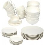 Vaisselle - alpina - service de table 40 pices - 8 personnes - lavable au lave - vaisselle - porcelaine ...