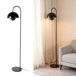 Alpinaluz lampadaire forme z�ta m�tal style nordique douille e27noir
