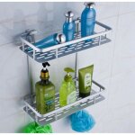 Aluminium etagere de douche murale salle de bain inox suspendu rangement pour shampooing savon serviteur ...