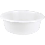 Aluminium et plastique cuvette ronde 32 cm 5 l - blanc alimentaire