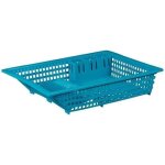Aluminium et plastique egouttoir 18 couverts sans plateau bleu green line