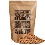 Amandes decortiquees vivarini naturelles enti�res non sal�es premium 100% naturell & vegan 1 kg
