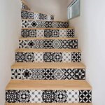 Ambiance sticker stickers adh�sifs escalier carrelages - sticker autocollant contremarche carreaux de ...