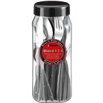 Ensemble de couverts - amefa - gamme bistro - 24 pices - gris anthracite - inox et pp