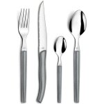 Couverts - lou laguiole - gamme sky - 24 pices - manche abs gris - acier inoxydable