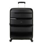 Valise - american tourister - bon air dlx - trolley 75 cm - noir - 4 roulettes 360� - cadenas tsa